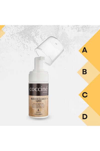 Coccine Kit de curatare pentru piele intoarsa si nubuc, Coccine, Spuma de cur...