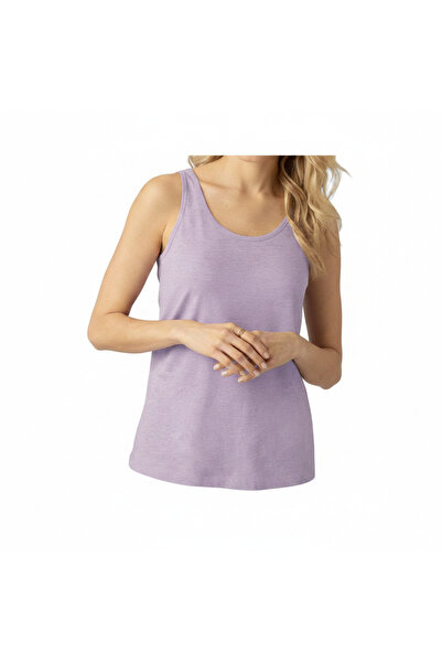 esmara Women's Purple Cotton Tank Top with Cross Back