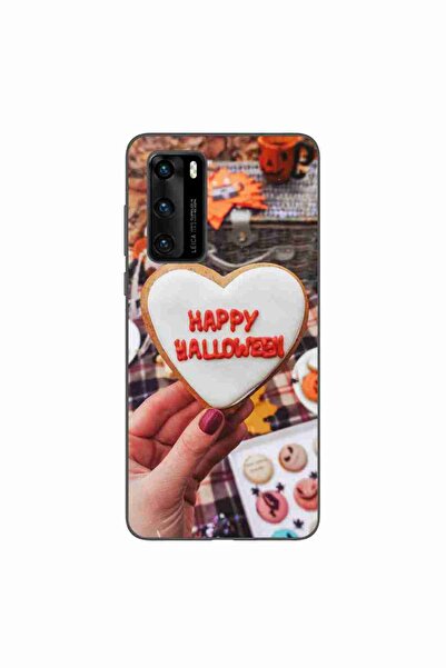 OEM Калъф, съвместим с Huawei P40, силиконов гел TPU, с шарка  "Щастливи Хело...