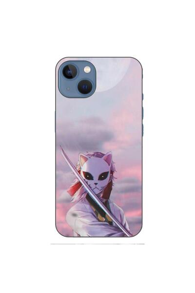 OEM Husa compatibila cu Apple iPhone 13 Silicon Gel Tpu Model Demon Slayer Sa...