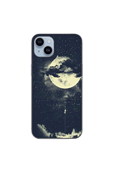 OEM Калъф, съвместим с Apple iPhone 14 Plus, силиконов гел TPU модел  "Лунно ...