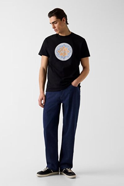Guess Tricou negru pentru bărbați