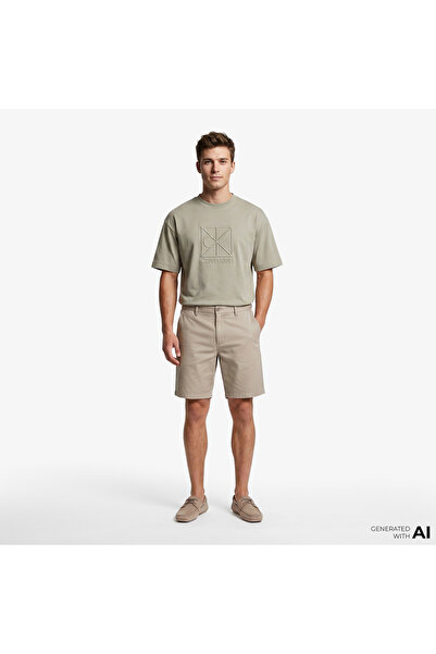 Calvin Klein Refined Stretch Classic Erkek Kahverengi Şort
