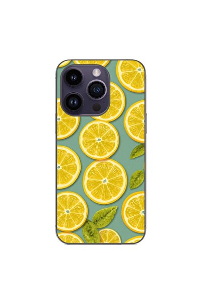 OEM Husa compatibila cu Apple iPhone 14 Pro Silicon Gel Tpu Model Summer Lemo...