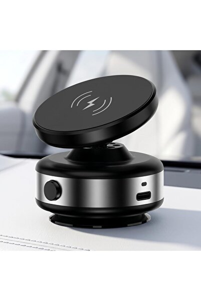 Auto Family FZE حامل هاتف السيارة اللاسلكي المغناطيسي مع شاحن - 360 درجة °   ...