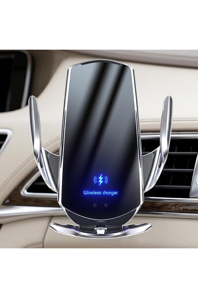 Auto Family FZE حامل هاتف لاسلكي للسيارة مع شاحن، دوران 360 درجة °   حامل هات...