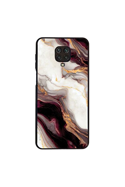Sonique Θήκη Marble Series για Xiaomi Redmi Note 9S/9 Pro Μπορντώ
