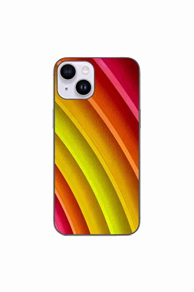 OEM Husa compatibila cu Apple iPhone 14 Silicon Gel Tpu Model Abstract Stripes