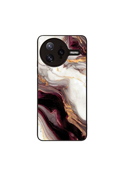 Sonique Θήκη Marble Series για Xiaomi Poco F7 Ultra 5G Μπορντώ