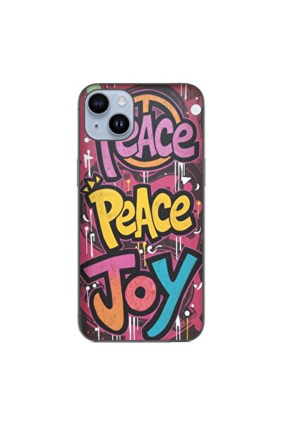 OEM Husa compatibila cu Apple iPhone 15 Plus Silicon Gel Tpu Model Peace and ...