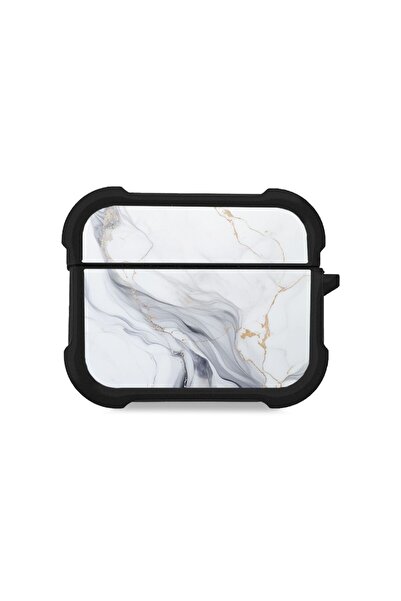 Sonique Θήκη Σιλικόνης Marble Series για AirPods Pro / Pro 2 Λευκό 02