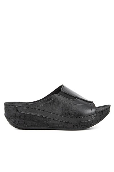 Muya Black Gel Sole Women's Heeled Slippers 32257 Attica Z