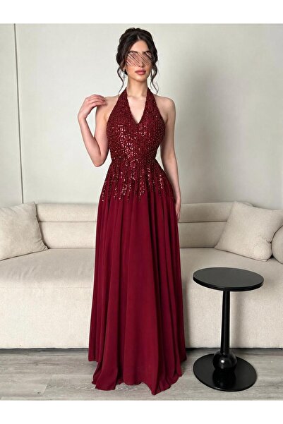 led style Loren Dress with Shiny Embroidery