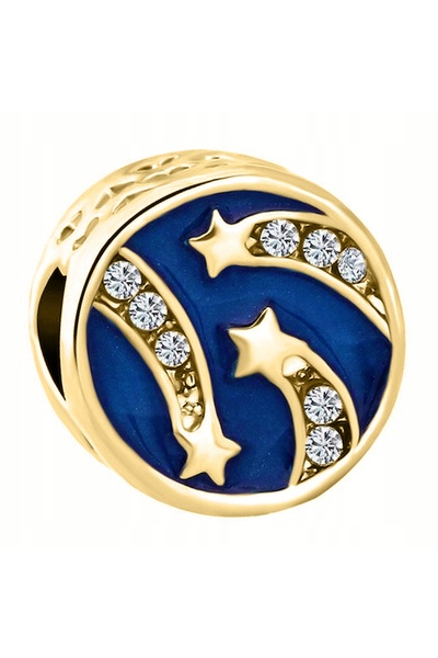 Larezo Pandantiv Tip Charm Pentru Bratari Modulare, Argint 925 Placat Cu Aur ...