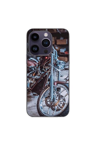 OEM Husa compatibila cu Apple iPhone 15 Pro Silicon Gel Tpu Model Harley Garage