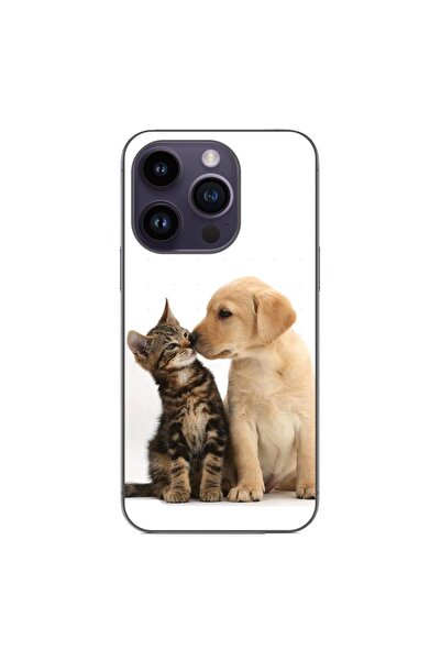 OEM Калъф, съвместим с Apple iPhone 15 Pro, силиконов гел TPU, с шарка  "Коте...