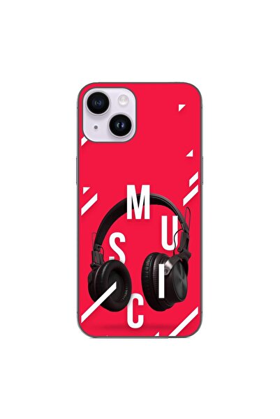 OEM Θήκη συμβατή με Apple iPhone 15, από σιλικόνη gel TPU, με σχέδιο ακουστικ...