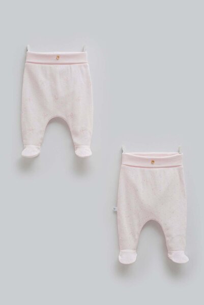 Caramell Baby Girl Booties Pants 0-9 Months Pink
