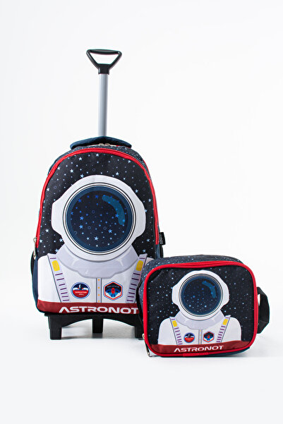Mori School Bag Çekçekli İlkokul Çantası ve Beslenme Çanta Seti 7 - 13 Yaş ( ...