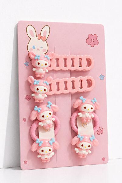 MakeWell Purple Kuromi My Melodi Cinnamarroll Figured Girls' Buckle Set – Lat...