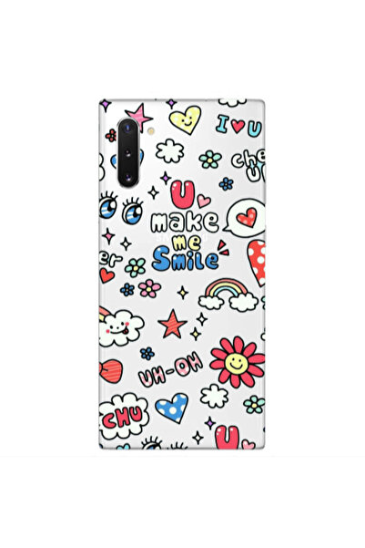 Other Samsung Note 10 Plus Rainbow flowers Transparent Silicone TPU Θήκη