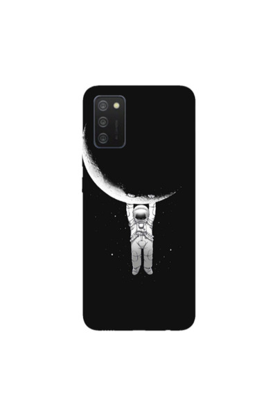 Other Samsung A03S Swinging on the moon Transparent Silicone TPU Θήκη