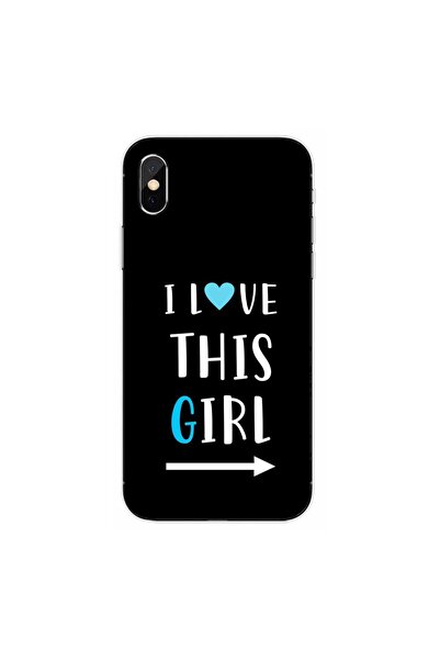 OEM Θήκη συμβατή με Apple iPhone X, από σιλικόνη gel TPU, με σχέδιο Ζευγάρια ...