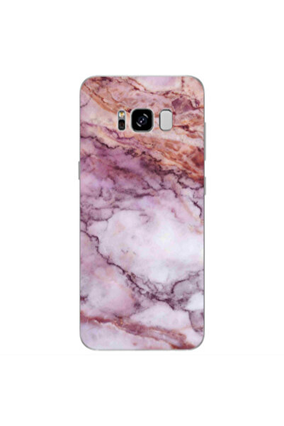 Other Samsung S8 Plus Marble Brown And Pink Transparent Silicone TPU Θήκη