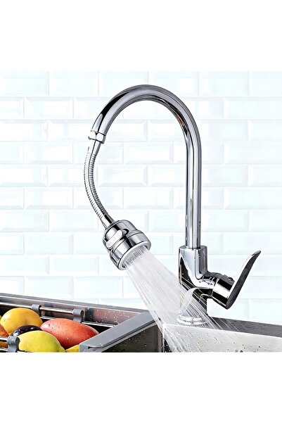 The Bros 360° Rotatable Kitchen Faucet Sprayer Attachment, Chrome Finish, 3-M...