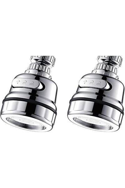 The Bros Movable Kitchen Sink Aerator 2 Pack - 360° Rotatable Faucet Sprayer ...