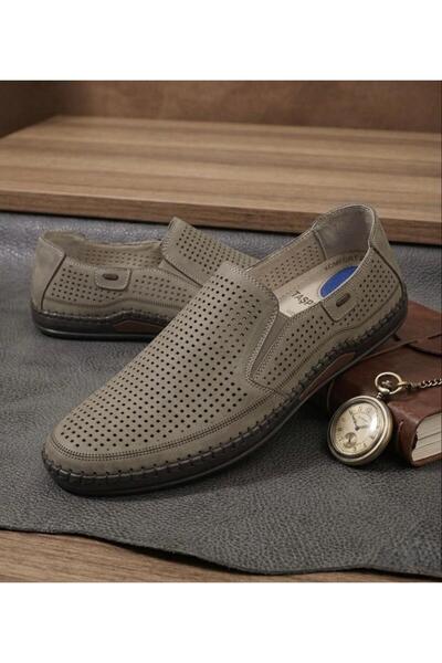 Taşpınar Ayakkabı 100% Genuine Leather Orthopedic Men's Summer Lightweight Co...