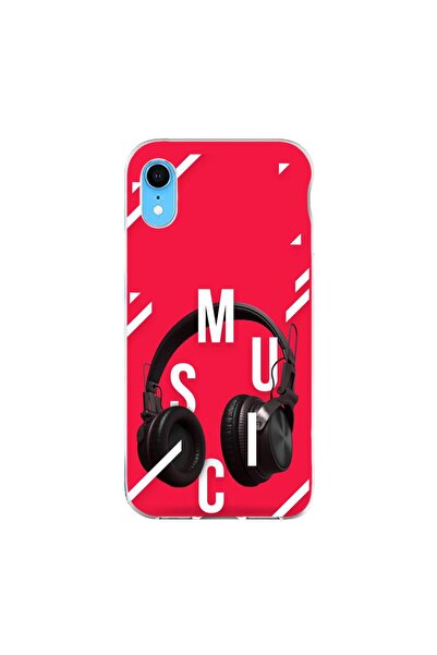 OEM Husa compatibila cu Apple iPhone XR Silicon Gel Tpu Model Music Headphones