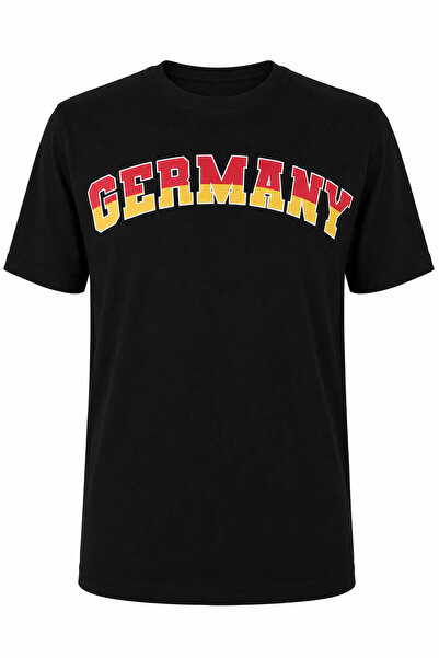 trender Germany Printed Black Men's T-Shirt 26Ysö8000003