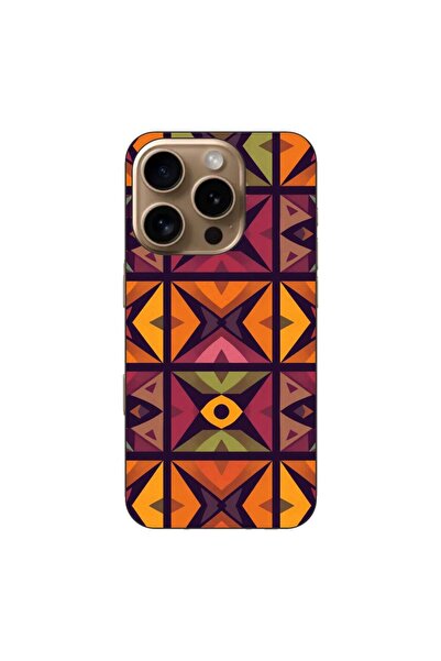 OEM Husa compatibila cu Apple iPhone 16 Pro Silicon Gel Tpu Model Tribal Retr...