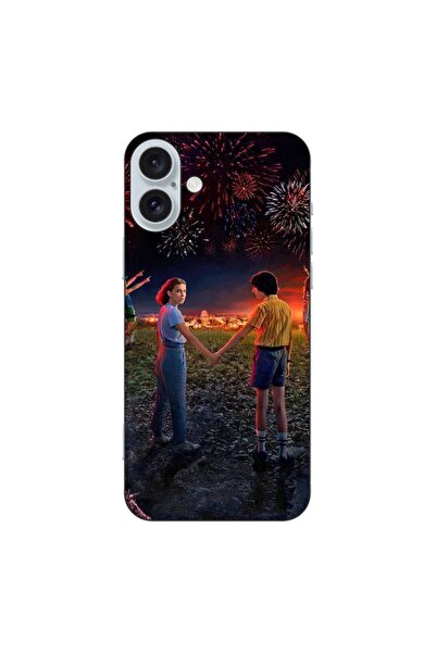 OEM Husa compatibila cu Apple iPhone 16 Plus Silicon Gel Tpu Model Stranger T...