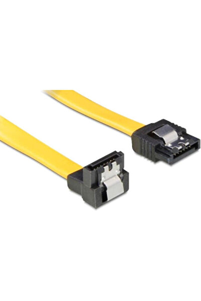 POWERTECH Καλώδιο SATA III 7 ακίδων σε SATA III 7 ακίδων 0,7μ Κίτρινο (CAB-W046)