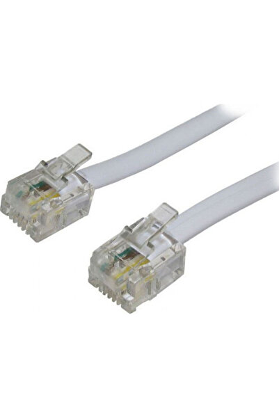 POWERTECH Επίπεδο Καλώδιο Τηλεφώνου RJ11 6P4C 2μ Γκρι (CAB-T002)
