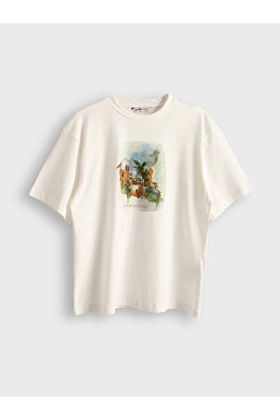 LC Waikiki Tricou pentru damă cu imprimeu cu gât crew