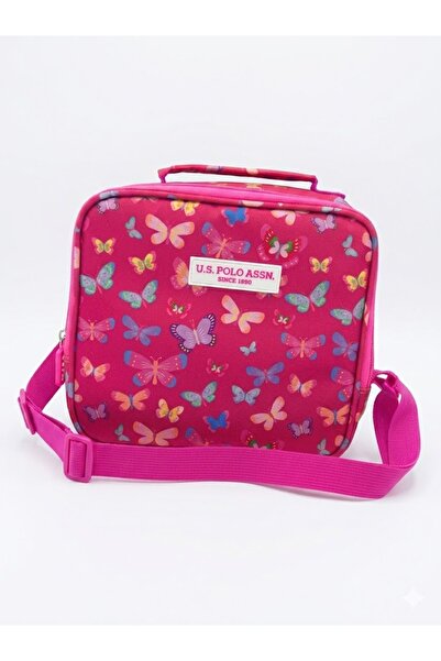 U.S. Polo Assn. Pink Patterned Girl's Lunchbox