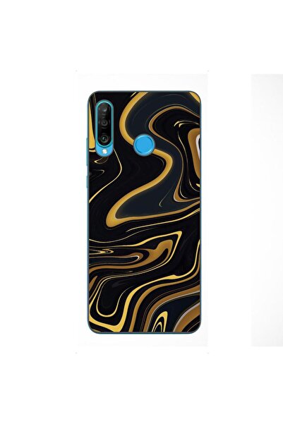 OEM Husa compatibila cu Huawei P30 Lite Silicon Gel Tpu Model Acrylic Glow