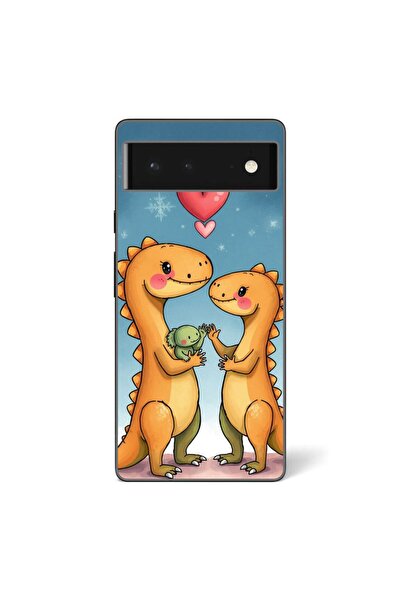 OEM Θήκη συμβατή με Google Pixel 6 Σιλικόνης Gel TPU με σχέδιο Χαριτωμένη Οικ...