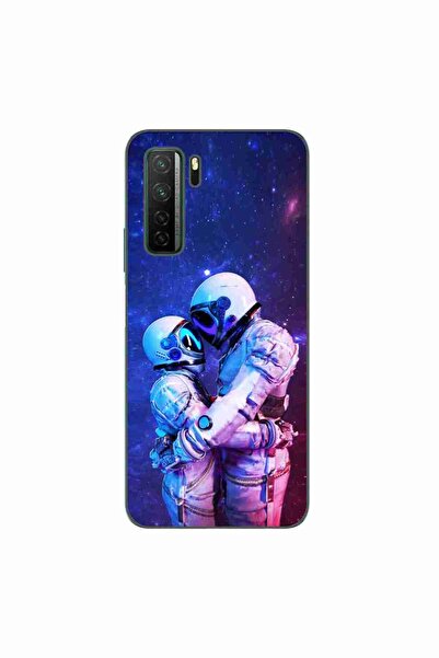 OEM Case compatible with Huawei P40 Lite 5G Silicon Gel Tpu Model Astronauts ...