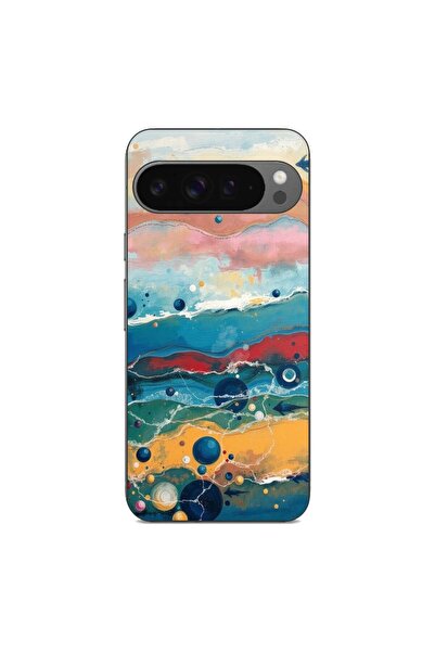 OEM Калъф, съвместим с Google Pixel 9 Pro XL, от силиконов гел TPU, с изрисув...