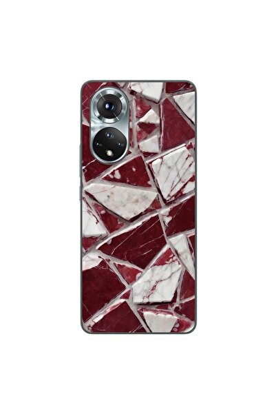 OEM Husa compatibila cu Honor 50 Silicon Gel Tpu Model Broken Glass Red Blood