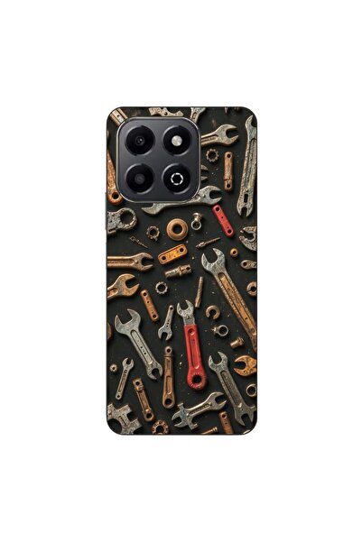 OEM Husa compatibila cu Honor X6b Silicon Gel Tpu Model Mechanic Tools Pattern