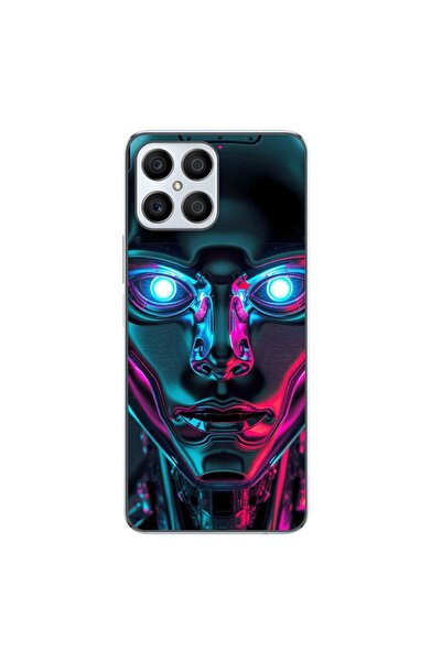 OEM Husa compatibila cu Honor X8 4G Silicon Gel Tpu Model Chrome Humanoid