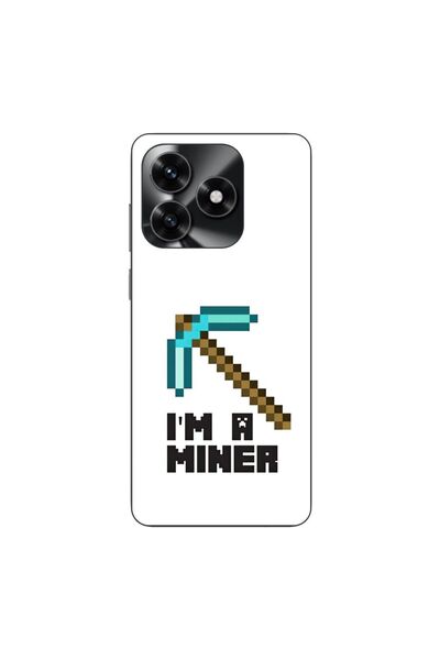 OEM Husa compatibila cu Honor X5c Plus Silicon Gel Tpu Model Minecraft Miner