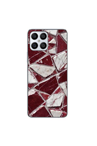 OEM Husa compatibila cu Honor X8 4G Silicon Gel Tpu Model Broken Glass Red Blood