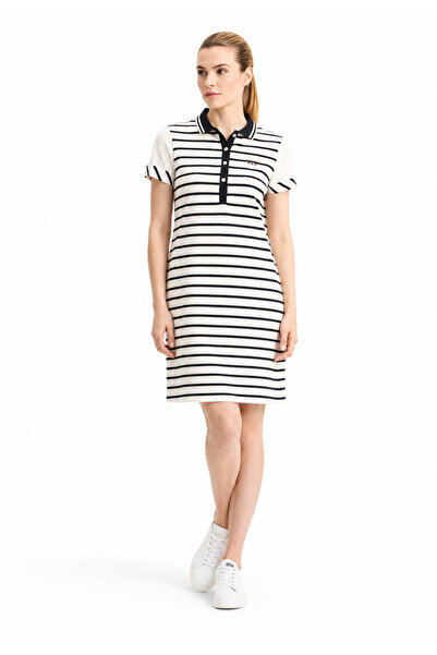 Galvanni Women's Striped White Dress
