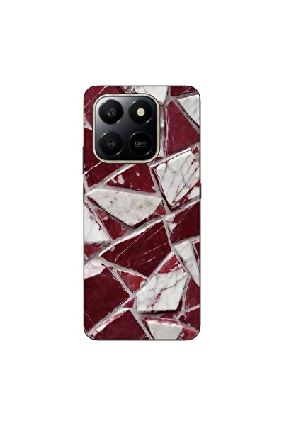 OEM Husa compatibila cu Honor X7d Silicon Gel Tpu Model Broken Glass Red Blood